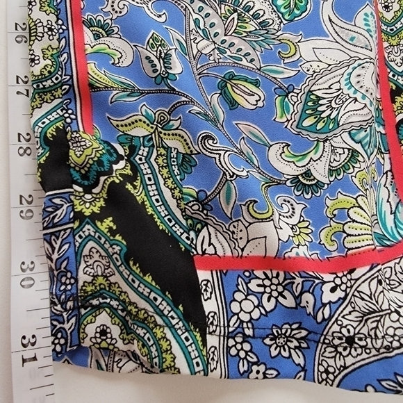 Paisley Multiprint Halter Jumpsuit Size Large EUC - Picture 4 of 10